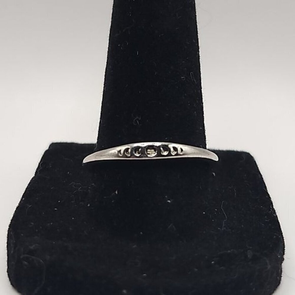 Vintage Ring With Eclipse Phase Design Size 8 (Nw… - image 1